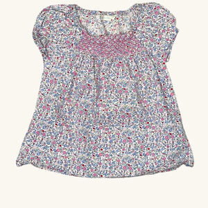 JoJo Maman Bebe Floral Smocked Top 2-3Y Cottagecore Liberty Style